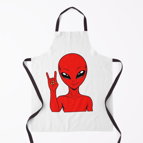 Item preview, ZORGO Alien Rock On Sign – Funny Space Alien Heavy Metal Gesture Sticker designed and sold by The-Visitors.