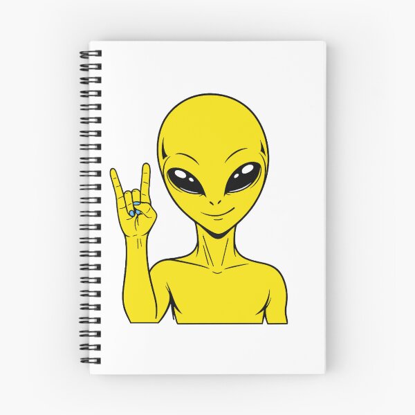 Item preview, ZORGO Alien Rock On Sign – Funny Space Alien Heavy Metal Gesture Sticker designed and sold by The-Visitors.