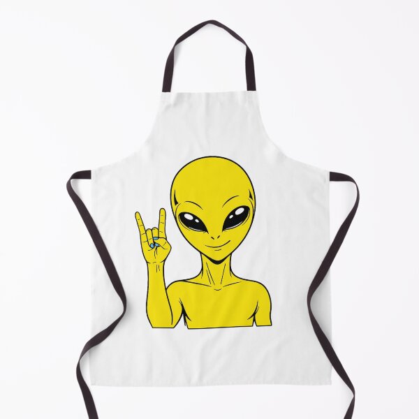 Item preview, ZORGO Alien Rock On Sign – Funny Space Alien Heavy Metal Gesture Sticker designed and sold by The-Visitors.