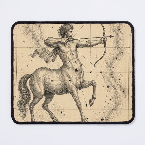 Item preview, Sagittarius Constellation Vintage Celestial Atlas Shirt designed and sold by SunnyDesign82.