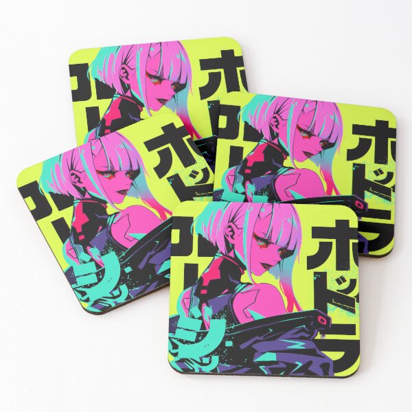 Item preview, Neon Cyberpunk Lucy Halftone  designed and sold by AnimeArsenalPrints.