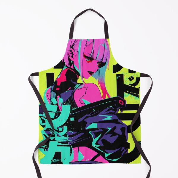 Item preview, Neon Cyberpunk Lucy Halftone  designed and sold by AnimeArsenalPrints.