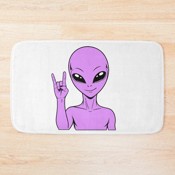Item preview, ZORGO Alien Rock On Sign – Funny Space Alien Heavy Metal Gesture Sticker designed and sold by The-Visitors.