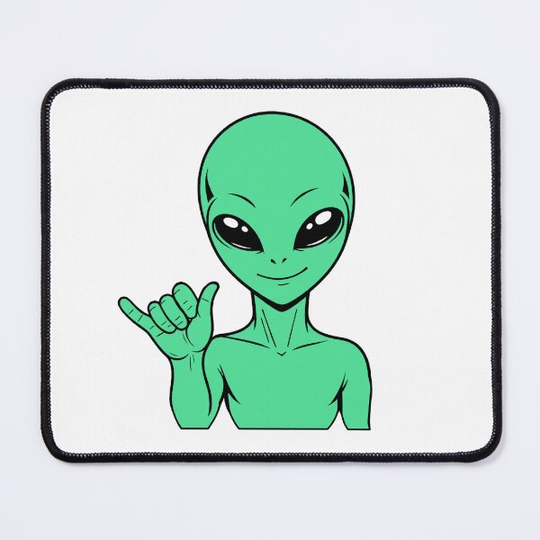 Item preview, ZORGO Alien Shaka Hand Sign – Funny Space Alien Hang Loose Sticker designed and sold by The-Visitors.