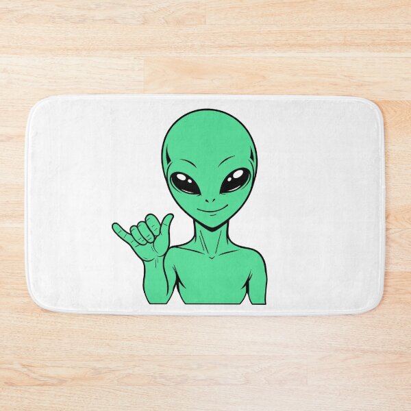 Item preview, ZORGO Alien Shaka Hand Sign – Funny Space Alien Hang Loose Sticker designed and sold by The-Visitors.