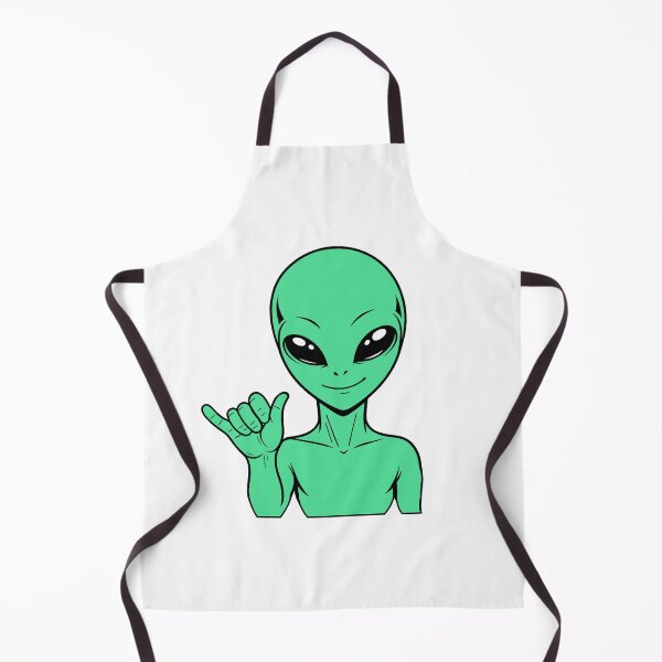 Item preview, ZORGO Alien Shaka Hand Sign – Funny Space Alien Hang Loose Sticker designed and sold by The-Visitors.