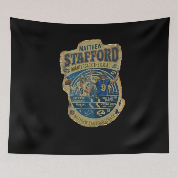 Item preview, Matthew Stafford GOAT Rams Super Bowl QB designed and sold by ThatFootball12.