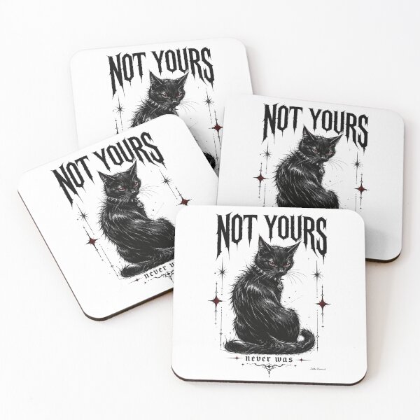 Item preview, Not Yours — Black Cat Gothic designed and sold by JabbiKamost.