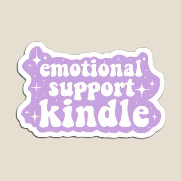 Item preview, Emotional support kindle purple  designed and sold by RavenAMarie .