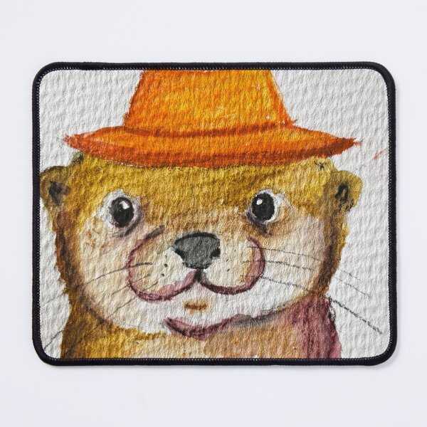 Item preview, Otter with traffic cone hat designed and sold by bekahfromearth.