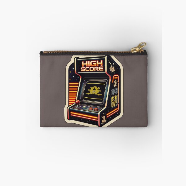 Item preview, Vintage Distressed Arcade Sticker - High Score Retro Gaming Decal designed and sold by GeekStickerLab.