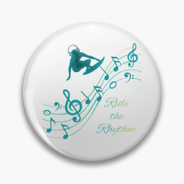 Item preview, Ride the Rhythm – Turquoise Music Lover Design | Surf & Beach Music Graphic | Ocean Vibes designed and sold by VariusDesigns.