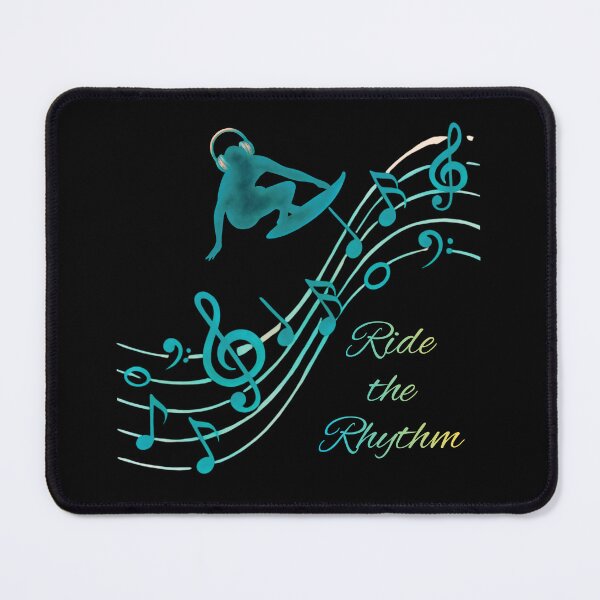 Item preview, Ride the Rhythm – Turquoise Music Lover Design | Surf & Beach Music Graphic | Ocean Vibes designed and sold by VariusDesigns.