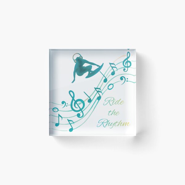 Item preview, Ride the Rhythm – Turquoise Music Lover Design | Surf & Beach Music Graphic | Ocean Vibes designed and sold by VariusDesigns.