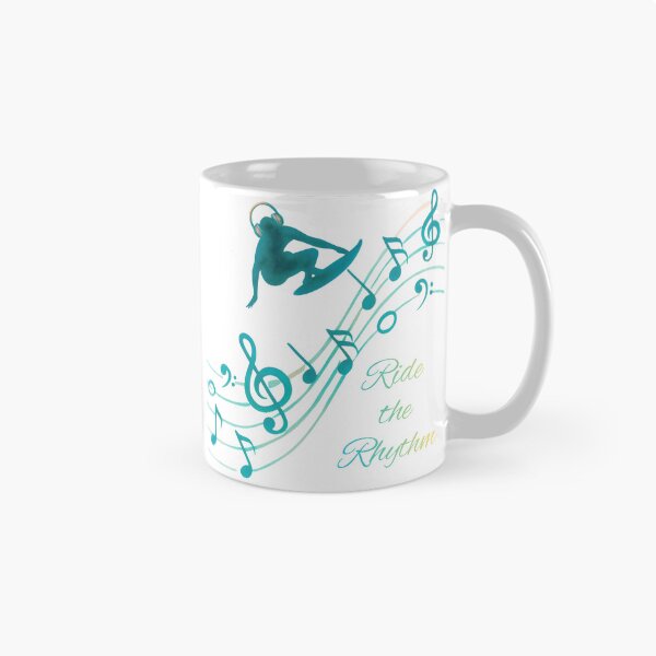 Item preview, Ride the Rhythm – Turquoise Music Lover Design | Surf & Beach Music Graphic | Ocean Vibes designed and sold by VariusDesigns.
