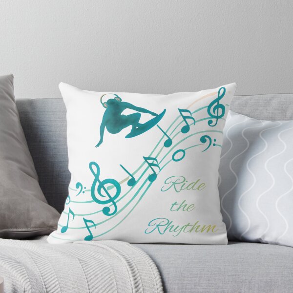Item preview, Ride the Rhythm – Turquoise Music Lover Design | Surf & Beach Music Graphic | Ocean Vibes designed and sold by VariusDesigns.
