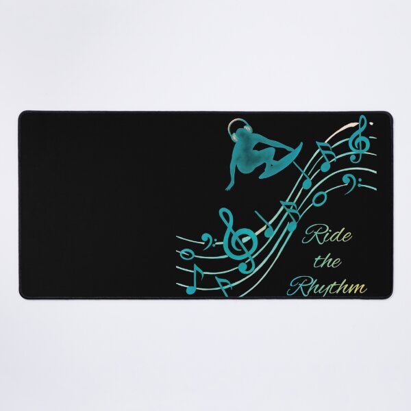 Item preview, Ride the Rhythm – Turquoise Music Lover Design | Surf & Beach Music Graphic | Ocean Vibes designed and sold by VariusDesigns.