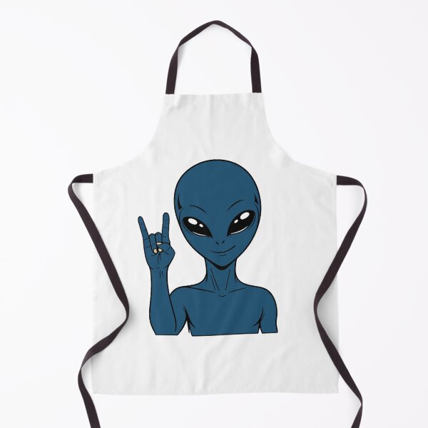 Item preview, ZORGO Alien Rock On Sign – Funny Space Alien Heavy Metal Gesture Sticker designed and sold by The-Visitors.