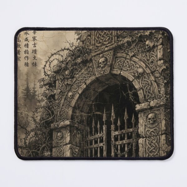 Item preview, The Cursed Labyrinth Entrance Sumi-e Ink Wash designed and sold by DuckOddity.