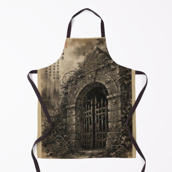 Item preview, The Cursed Labyrinth Entrance Sumi-e Ink Wash designed and sold by DuckOddity.