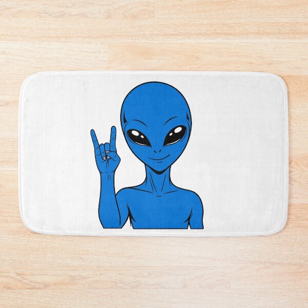 Item preview, ZORGO Alien Rock On Sign – Funny Space Alien Heavy Metal Gesture Sticker designed and sold by The-Visitors.