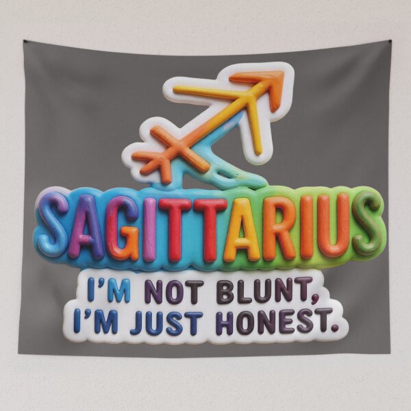 Item preview, sagittarius I'm not blunt colorful funny typographic zodiac design designed and sold by SmashingDeals.