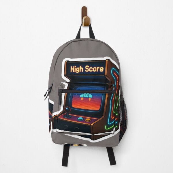Item preview, Pixel Sunset Arcade Cabinet Sticker - High Score Retro Gaming Decal designed and sold by GeekStickerLab.