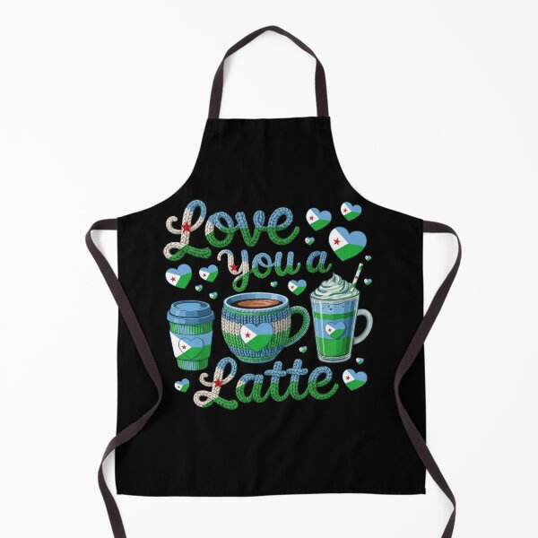 Item preview, Love You Latte - Djibouti Flag Coffee Lover Cute Patriotic Gift designed and sold by DjibProp.