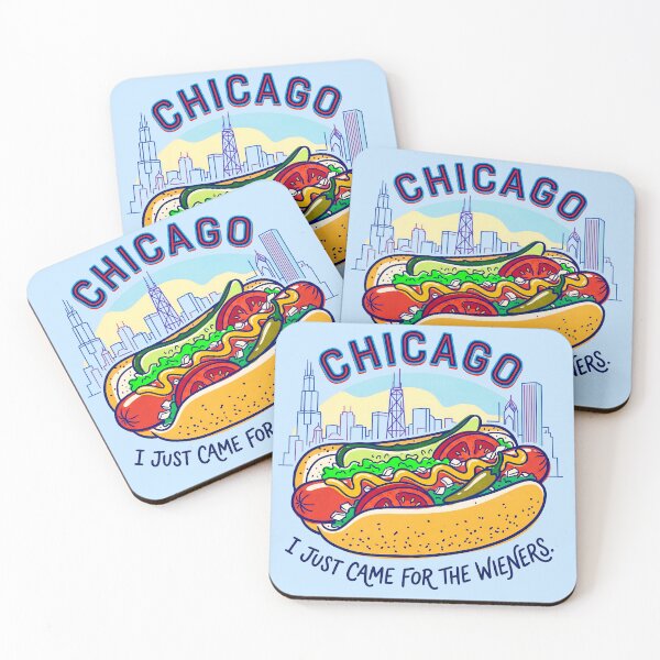 Item preview, I Just Came For The Wieners-Chicago Style Hot Dog designed and sold by ThreadRiotTees.
