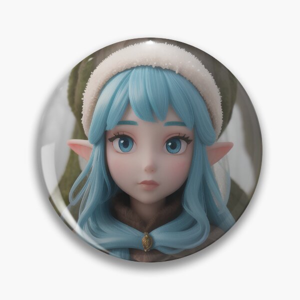 Item preview, Blue Haired Forest Elf Portrait designed and sold by MoonGlyphSilence.