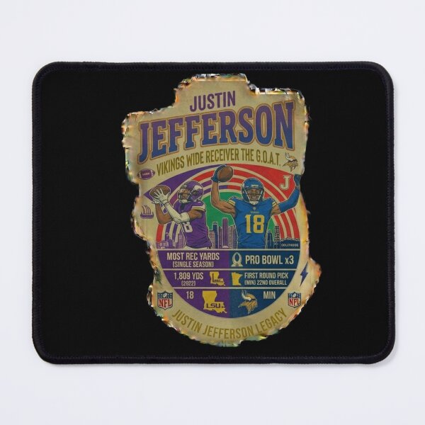 Item preview, Justin Jefferson Vikings WR Star designed and sold by ThatFootball12.