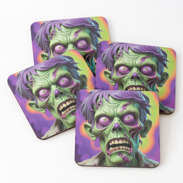 Item preview, Halloween Purple Green Zombie Undead Walking Dead designed and sold by GaffaDesigns.