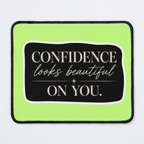 Item preview, Confidence Looks Beautiful On You - Minimalist Aesthetic Sticker designed and sold by Scro-Ciob-Shop.