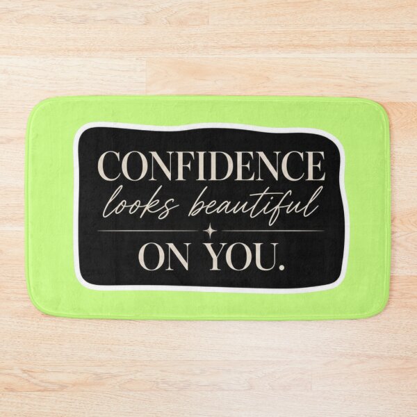 Item preview, Confidence Looks Beautiful On You - Minimalist Aesthetic Sticker designed and sold by Scro-Ciob-Shop.