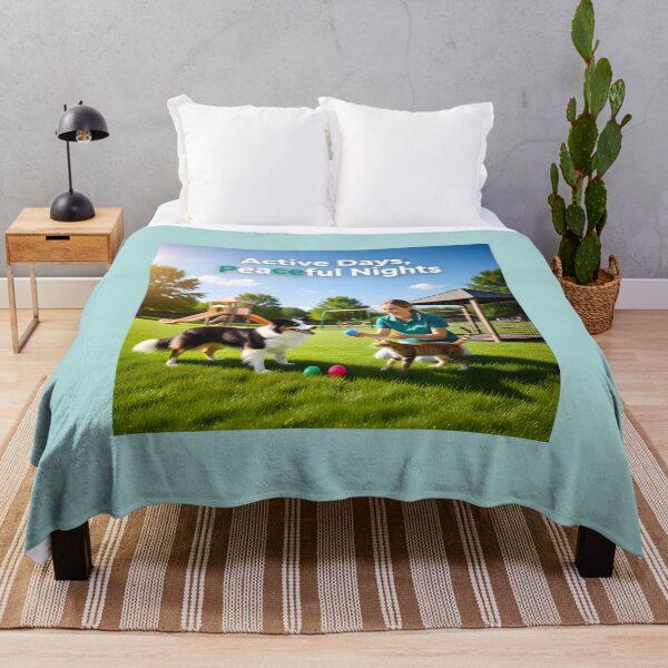 Item preview, Active Days Peaceful Nights: Luxury Pet Daycare and Enrichment Park Banner designed and sold by Creative-RE.