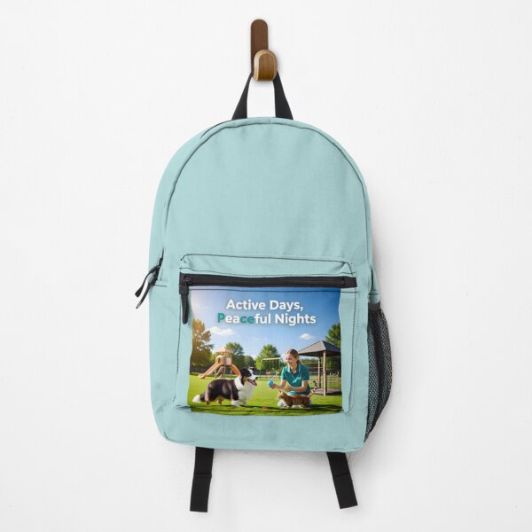 Item preview, Active Days Peaceful Nights: Luxury Pet Daycare and Enrichment Park Banner designed and sold by Creative-RE.