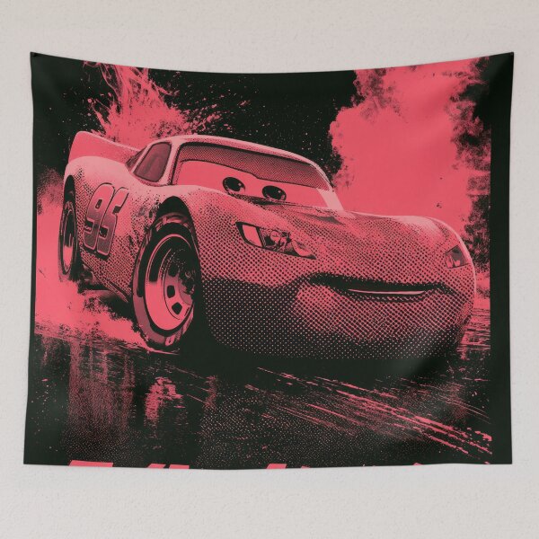 Aperçu de l'œuvre McQueen Duotone Rouge créée et vendue par AnimeArsenalPrints.