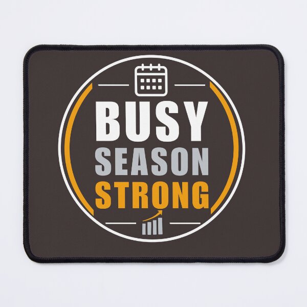 Item preview, Busy Season Strong | Accountant Typography Design for CPA, Auditor & Tax Professionals designed and sold by FCA SIR MERCH .