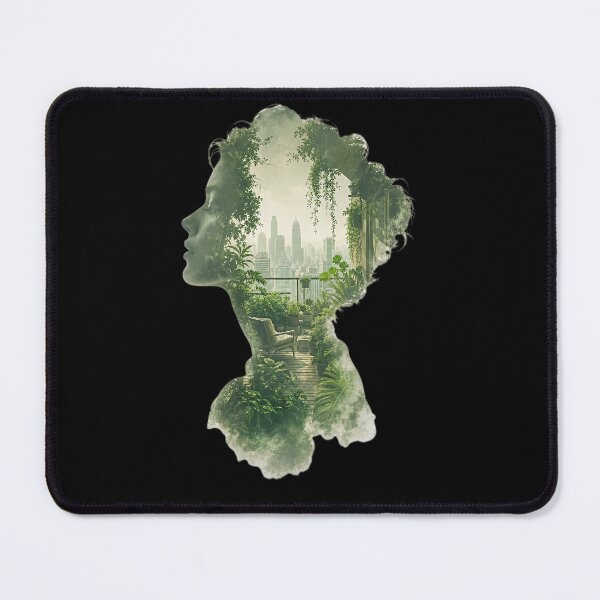 Item preview, Woman with garden in city designed and sold by ReneMM.