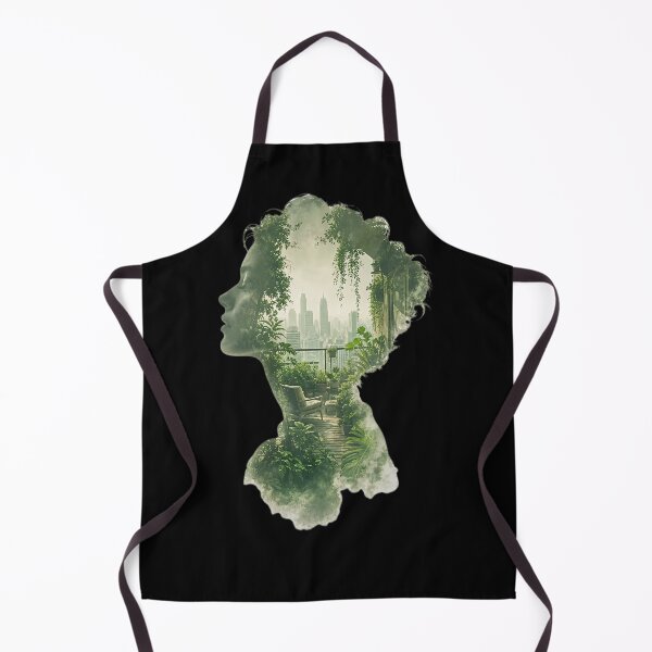 Item preview, Woman with garden in city designed and sold by ReneMM.
