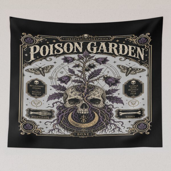Item preview, Poison Garden Gothic Botanical Occult Art designed and sold by InkspirationGraphics.