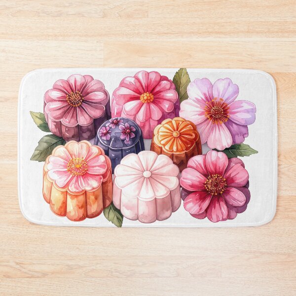 Item preview, Wagashi Sweets Watercolor Design designed and sold by BetweenForms.