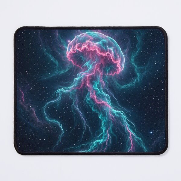 Item preview, Cosmic Jellyfish Nebula, Glowing Bioluminescent Space Art for Ethereal Dreamers designed and sold by OandSDesigns23.