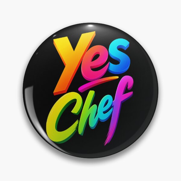 Item preview, Yes Chef | Bright Color Modern Typography Design designed and sold by Jandedan.