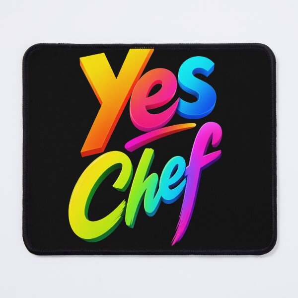 Item preview, Yes Chef | Bright Color Modern Typography Design designed and sold by Jandedan.