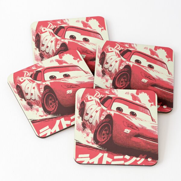 Item preview, Vintagr Mcqueen Duotone Cherry Red  designed and sold by AnimeArsenalPrints.