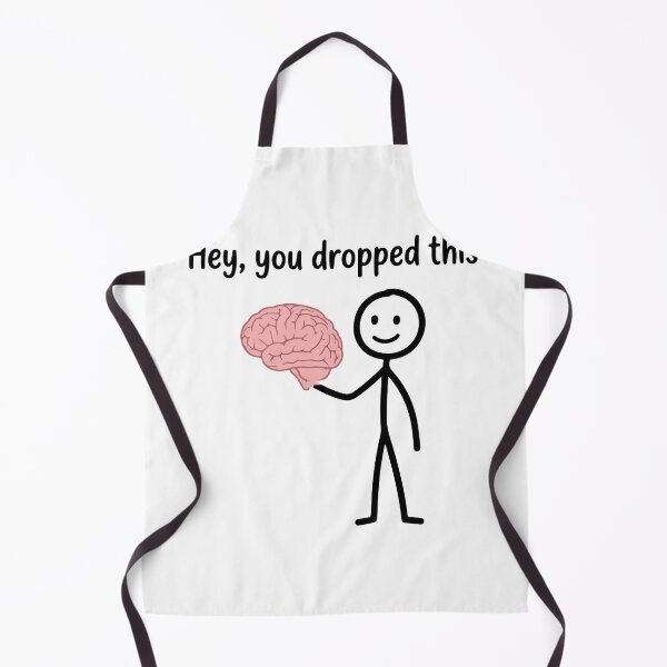 Item preview, Hey You Dropped This Brain - Funny Sarcastic Stick Figure Meme designed and sold by raedattia.