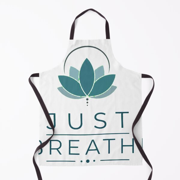 Item preview, JUST BREATHE Yoga Zen Typography | Minimalist Lotus Flower Design designed and sold by Ahmed Nedji.
