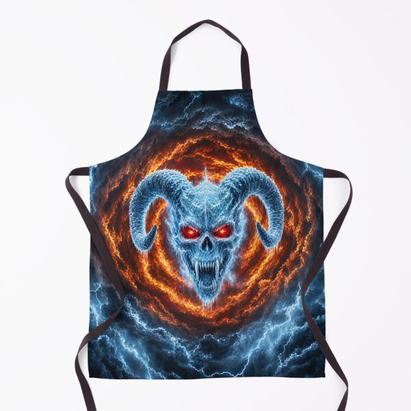 Item preview, Fire and Ice Frozen Devil Skull Vortex designed and sold by Aimaniia666.