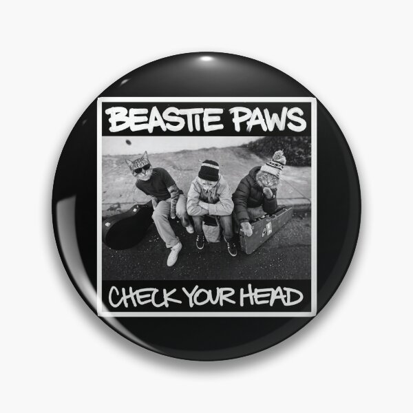 Item preview, Beastie Paws Check Your Head Funny Cat Hip Hop Parody designed and sold by Off-Road-Zone.